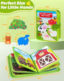 Busy Book for Toddlers 1-3, Montessori Toys for 1 2 Year Old Boy Girl Birthday Gifts, Busy Board Educational Learning Toys for 1+ Year Old, Toddler Airplane Travel Toy Farm Animals Activity Books by TinyTreasures Baby Boutique