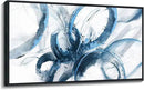 AJAZIKO Blue Wall Art Large Pictures for Living Room Abstract Wall Decor Wall Decoration Print Pictures Canvas Framed Artwork Paintings for Office Above Bed Wall Decor 24×48IN by CozyNest Decor