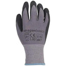 Amazon Basics Micro-Foam Nitrile Coated Work Gloves, Nylon Liner Fiber, Touch Screen, Grey, Size 7/S, 12-Pair by GreenHaven Gardens
