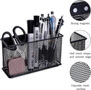 dedoot Magnetic Basket for refrigerator Storage Pencil Holder Basket Mesh Black Strong Magnetic Pen Holder for Refrigerator ,Whiteboard, Locker, Home and Office Organizer, 6.3x2.3x3.6inch,2 Pack by CozyNest Decor