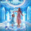 Dance Mat, Ice and Snow 6-Button Princess Dance Mat for Kids Ages 4-8, Bluetooth Music Control, 13 Built-in Music, 6 Game Modes, 3-10 Year Old Girl Gifts by TinyTreasures Baby Boutique