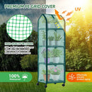 Ohuhu Mini Greenhouse for Indoor Outdoor, Small Plastic Plant Green House with Locking Wheels Portable Greenhouses with Durable Cover for Seedling, Ideal Gardening Gifts for Women Men Green by GreenHaven Gardens