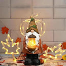 Topadorn Fall Garden Gnome Statue Light, Autumn Harvest Gnome Figurine with Pine Cone on Hand for Fall Harvest Party Thanks, Autumn Thanksgving Gifts for Famliy by CozyNest Decor