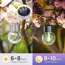 Hanging Solar Lights Outdoor,New Upgraded Moving Led Beads,Solar Powered Waterproof Lighting,4 Pack Hanging Globe Solar Lights for Garden Yard Patio Fence Christmas Decoration (Warm White) by GreenHaven Gardens