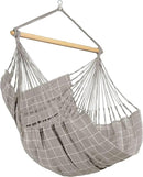 LA SIESTA® - Large Comfort Domingo Hammock Chair & TreeMount - Weather & Tear Resistant Hanging Chair w/Suspension Kit for Trees Beams & Posts - Bedroom Patio Outdoor Indoor Hammock Chair - Almond by GreenHaven Gardens