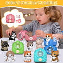 Learning Toy for Toddlers 1 2 3 Year Old, 20 Pcs Cat Toys for Kids, Counting, Matching & Sorting Montessori Educational Sensory Toys, Christmas Birthday Easter Gift for Baby Boy Girl 1-3 by TinyTreasures Baby Boutique