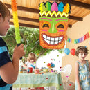 WERNNSAI Tiki Piñata -Tropical Hawaii Piñata with Blindfold and Bat for Girls Boys Kids Piñata Hawaiian Luau Themed Party Decorations for Summer Birthday Party Supplies Carnivals Festivals Celebration by TinyTreasures Baby Boutique