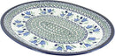 Blue Rose Polish Pottery Blue Tulip Large Platter by CozyNest Decor