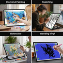 Zocelight Rechargeable A3 Light Board with Built-in Stand & Bag,Super Bright Magnetic Light Box for Tracing,Wireless Light Pad for Diamond Painting,Side Buttons,LED Light Table for Drawing,Sketching by TinyTreasures Baby Boutique
