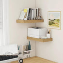 Deep Floating Shelves, 12 Inch Deep Rustic Floating Shelves Set of 2, 24 Inch Large Oak Wood Wall Mounted Shelves for Books Living Room Laundry Room Bedroom Kitchen Home Office - Oak by CozyNest Decor