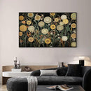 SIGNWIN 30"x60" Extra Large Framed Wall Art Whimsical Dandelion Field in Yellow and Green, Playful Botanical Print for Home Living Room Bedroom Decor (Frame Assembly Required) by CozyNest Decor