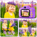 GKTZ Toys for Girls Age 3-8, Kids Camera Digital Video Toddler Camera Children Camcorder Birthday Gifts for 3 4 5 6 7 8 Year Old Girls with 32GB SD Card by TinyTreasures Baby Boutique