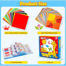 Aigybobo Origami Paper Set, 308PCS Kids Craft Paper Kit with Instructional Book for Girls Age 6,7,8,9,10,11,12, Art Projects Supplies for School Class Craft Lessons- Christmas Gifts for Boys&Girls by TinyTreasures Baby Boutique