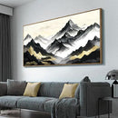 amatop Framed Extra Large Wall Art for Office Abstract Mountain Motivational Canvas Print Black and White Landscape Picture Zen Nature Giant Artwork for Contemporary Living Room Bedroom Decor 58x29 Inch by CozyNest Decor