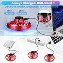 Hand Operated Mini Drone for Kids - LED UFO Flying Orb Ball, Rechargeable Mini Fidget Spinner Toy for Indoor Outdoor,Christmas Birthday Party Gifts for Girls Boys(Red) by TinyTreasures Baby Boutique