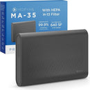 Medify MA-35 Air Purifier with True HEPA H13 Filter | 1,280 ft² Coverage in 1hr for Allergens, Smoke, Wildfires, Odors, Pollen, Pet Dander | Removal to 0.1 Microns | Black, 1-Pack by TinyTreasures Baby Boutique