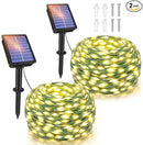 Ollny Solar String Lights Outdoor, 2 Pack Total 80FT 240LED Solar String Lights, 8 Modes IP67 Waterproof Fairy Lights for Outside Yard Garden Holiday Xmas Decorations, Warm White by GreenHaven Gardens