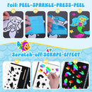 homicozy Art & Craft Activity for Kids - Foil Fun Mermaids & Scratch Art Book 2-in-1, No Mess Art Crafts for Girls,DIY Creative Activity Kit,Gifts for Girls Ages 4, 5, 6, 7, 8, 9, Travel Toys by TinyTreasures Baby Boutique