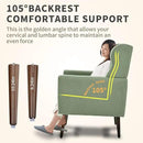 Modern Accent Chair, Upholstered Armchair with Pillow, Teddy Single Sofa Chair with Lounge Seat and Wood Legs Accent Chair for Living Room Bedroom Small Spaces by CozyNest Decor