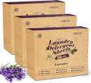 Poesie Laundry Detergent Sheets Lavender Scent 3 Pack 480 Sheets 240 Loads Laundry Strips No Plastic Jug Liquidless Travel Portable Laundry Detergent HE for Camping Dorm Life by CozyNest Decor