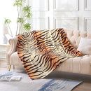 MERRYLIFE Tiger Stripe Print Throw Blanket Decorative Fleece Throw | Ultra-Plush Colorful | Couch Blanket Travel Lap | Home Gift Use(50" 60",Tiger) by CozyNest Decor