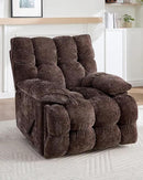 Oversized Recliner Chair Manual Swivel Rocker Recliner for Living Room Chenille Overstuffed Nursery Reclining Sofa Chair Rocking Recliners for Adults 400lbs (Manual, Brown) by CozyNest Decor