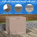 30 Gallon Outdoor Deck Box,Storage Lockable Waterproof Patio Furniture,Garden Tools,Cushions,Pool Accessories Outside Storage Resin Box(Grey) by GreenHaven Gardens