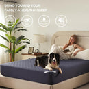 2 Pack Waterproof Mattress Protector, Queen Size Mattress Pad Noiseless with Deep Pocket Fitted for 6"-18", Soft Breathable Dirt-Proof Bed Mattress Cover Washable for Home, Bedroom, Hotel (Navy Blue) by TinyTreasures Baby Boutique