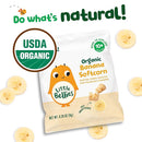 Little Bellies Organic Banana Softcorn Baby Snack (Pack of 18 x 0.28 oz Individual Packs) by TinyTreasures Baby Boutique