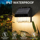 AOSEA High Bright Solar Lights Outdoor IP67 Waterproof, 6 Pack Solar Wall Powered Deck Lights with Tungsten Bulbs, Fence Lights for Outside, Yard, Patio, Fence, Steps, Garden, Landscape (Warm White) by GreenHaven Gardens