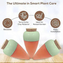 Plant Watering Globes - Olla Terracotta Watering Spikes - Hold 16 Ounces - Olla Water System for Plants - Self Water Method - Slow Releaese Drip Irrigation Terracotta Stakes by GreenHaven Gardens