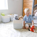 NaturalCozy 13 Inch Cube Storage Bins Cotton Rope Woven Baskets for Organizing 3-Pack | 13 x 13 Storage Cubes | Fabric Square Storage Baskets for Shelves Organizer, Kids Toy Bins, Closet Baby Nursery by CozyNest Decor