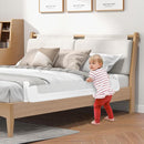 HONEY JOY Bed Rail for Toddlers, 60-Inch Extra Long, Foldable Portable Swing Down Safety Bed Guard Rail, Toddler Bed Rails for Crib, King Queen Full Twin Size Bed Mattress (White) by TinyTreasures Baby Boutique