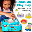 Faber-Castell Pottery Studio - Complete Pottery Wheel and Painting Kit for Beginners, 3 lbs of Sculpting Clay and Tools (Ages 8+) by TinyTreasures Baby Boutique