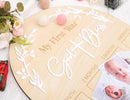 God Bless My First Year Photo Board - 1st Holy Communion Monthly Photos Display,God Bless 1 To 12 Months Photo Wooden Board,Baby Baptism Party Milestone Photos,Wooden Cross Photo Board (God Bless) by TinyTreasures Baby Boutique