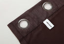 MIUCO Blackout Curtains Jacquard Textured Grommet Curtains for Living Room 2 Panels 52x84 Inch Long Chocolate by TinyTreasures Baby Boutique