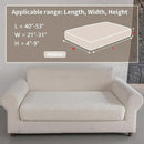 Couch Cushion Covers for Sectional Sofa, Stretch Soft Sofa Slipcovers Washable Wear-Resistant Universal Furniture Protector for Living Room(1 Piece Loveseat Cover, Ivory) by CozyNest Decor