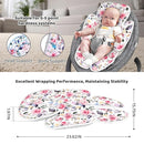 Infant Car Seat Insert, 2-in-1 Reversible Baby Carseat Head Support for Newborn, Soft Carseat Insert Cushion for Baby Girls, Adjustable Baby Headrest for Strollers by TinyTreasures Baby Boutique