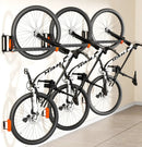 3-Pack Swivel Bike Rack Wall Mount, Bike Hangers for Garage, Space-Saving Vertical Bike Holder, Holds up to 77 lbs, Bicycle Wall Hanger Storage, No Heavy Lifting Required Indoor Hanging Bike Rack by GreenHaven Gardens
