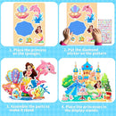 Stickers for Kids, Gem Stickers Kit, Travel Toys for Girls, 600+Sticker, DIY Scrapbooking Activity, 5 Princess Theme Diamond Art Kits for Kids Christmas Birthday Gifts for Girls Ages 3, 4, 5, 6, 7, 8 by TinyTreasures Baby Boutique