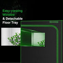 MELONFARM Small Grow Tent for Aerogarden，30”x18”x36” ，Hydroponics Growing System ，Highly Reflective 600D Diamond Mylar Canvas with Ventilation window and Floor Tray for Hydroponic Indoor Plant Growing by GreenHaven Gardens