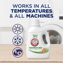 ARM & HAMMER Sensitive Skin Free & Clear Liquid Laundry Detergent, 105 fl oz, 105 Loads by CozyNest Decor