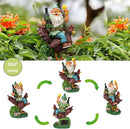 Garden Gnomes Statue Outdoor Decor,Funny Gnome Riding Rooster Sculptures Art Decor, Ideal Decoration for Yard Balcony Patio Lawn Home House - Birthday Gifts by GreenHaven Gardens