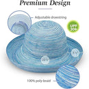 Wallaroo Hat Company Women’s Sydney Sun Hat - UPF 30+ Sun Protection, Packable, Adjustable, Medium - Beach, Travel, Wide Brim