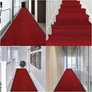 Rubber Door Mat About W3' ×L16' Heavy Duty Large Outdoor Indoor Mat Durable Entrance Doormat Waterproof Rubber Back Rugs for Home Entryway Patio Porch Office Business Areas (Wine Red) by GreenHaven Gardens