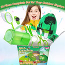 Bug Catcher Kit & Outdoor Explorer Kit for Kids, 10 Pcs Bug Catching Kit with Toy Cage, Backpack, Flashlight, Manifying Glass, Toy Net, Outdoor Exploration Toys Gift for Boys Girls 3-12 by TinyTreasures Baby Boutique