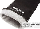 RAPICCA Welding Gloves Fire Heat Resistant: Black 16IN - Fireproof Leather For Stick Mig Flux-Core Welder Forge Blacksmith Fireplace Wood Stove Fire Pit Furnace Handling Dry ice - One Size 662℉ by GreenHaven Gardens