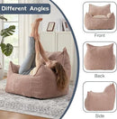 Giant Bean Bag Chair Sofa for Adults Teens, Comfy Corduroy Large Bean Bag Chairs with Armrests for Bedroom Living Room, Adult BeanBag Lazy Sofa Couch Chairs with Filler Included by CozyNest Decor
