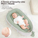 Baby Lounger - Infant Lounger Pillow for Newborn 0-24 Months, Soft, Breathable & Portable Baby Lounger Pillow for Boys & Girls, Cozy Baby Floor Seat for Home & Travel (Green) by TinyTreasures Baby Boutique