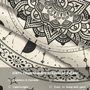 Lunerfex Mandala Moon Tapestry Boho Tapestry for Bedroom Black and White Tapestries Wall Hanging Living Room Wall Art and Home Decor 44x60 by CozyNest Decor